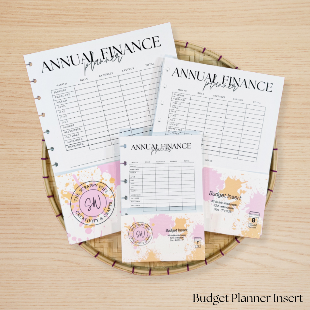 Budget Planner Insert