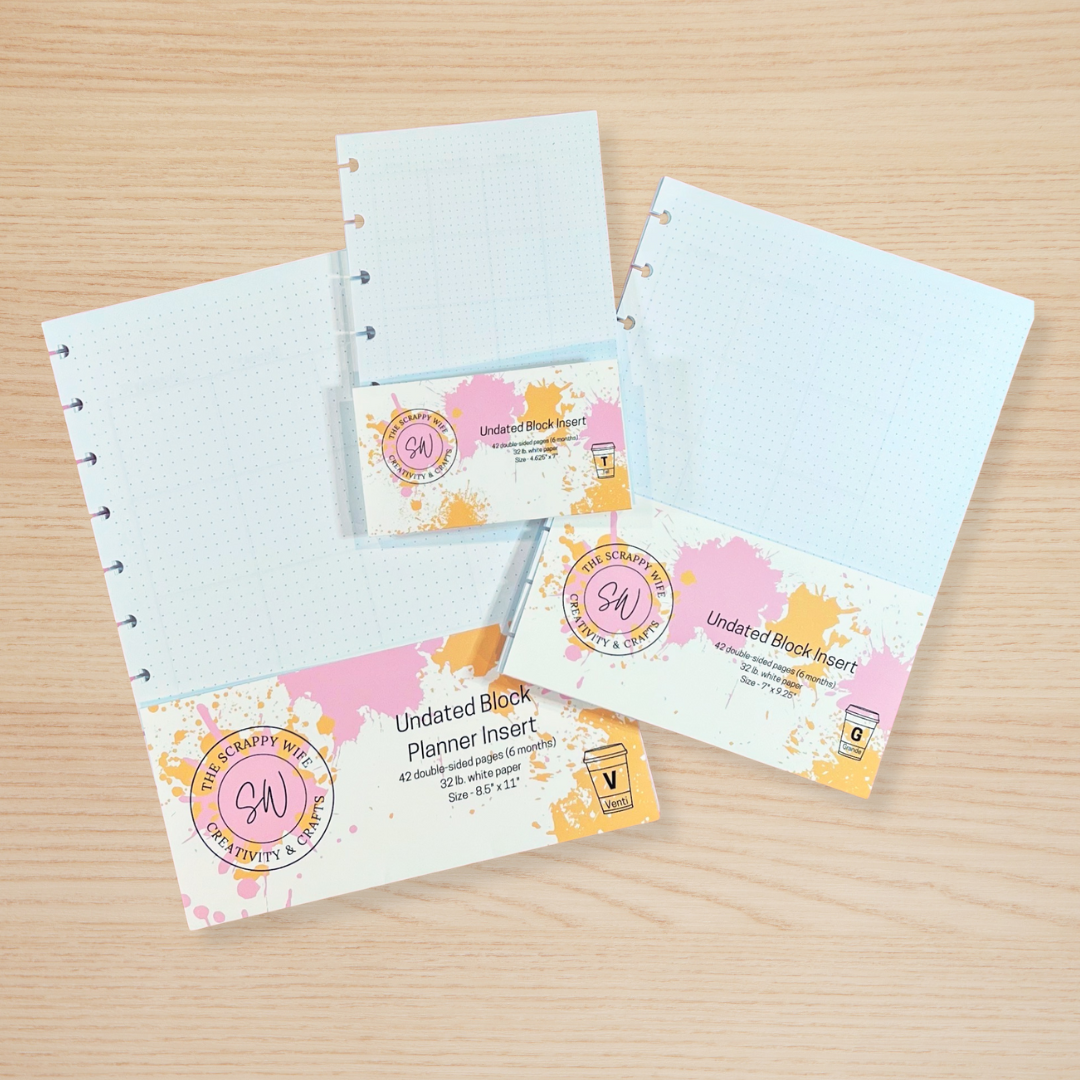 Undated Block Planner Layout