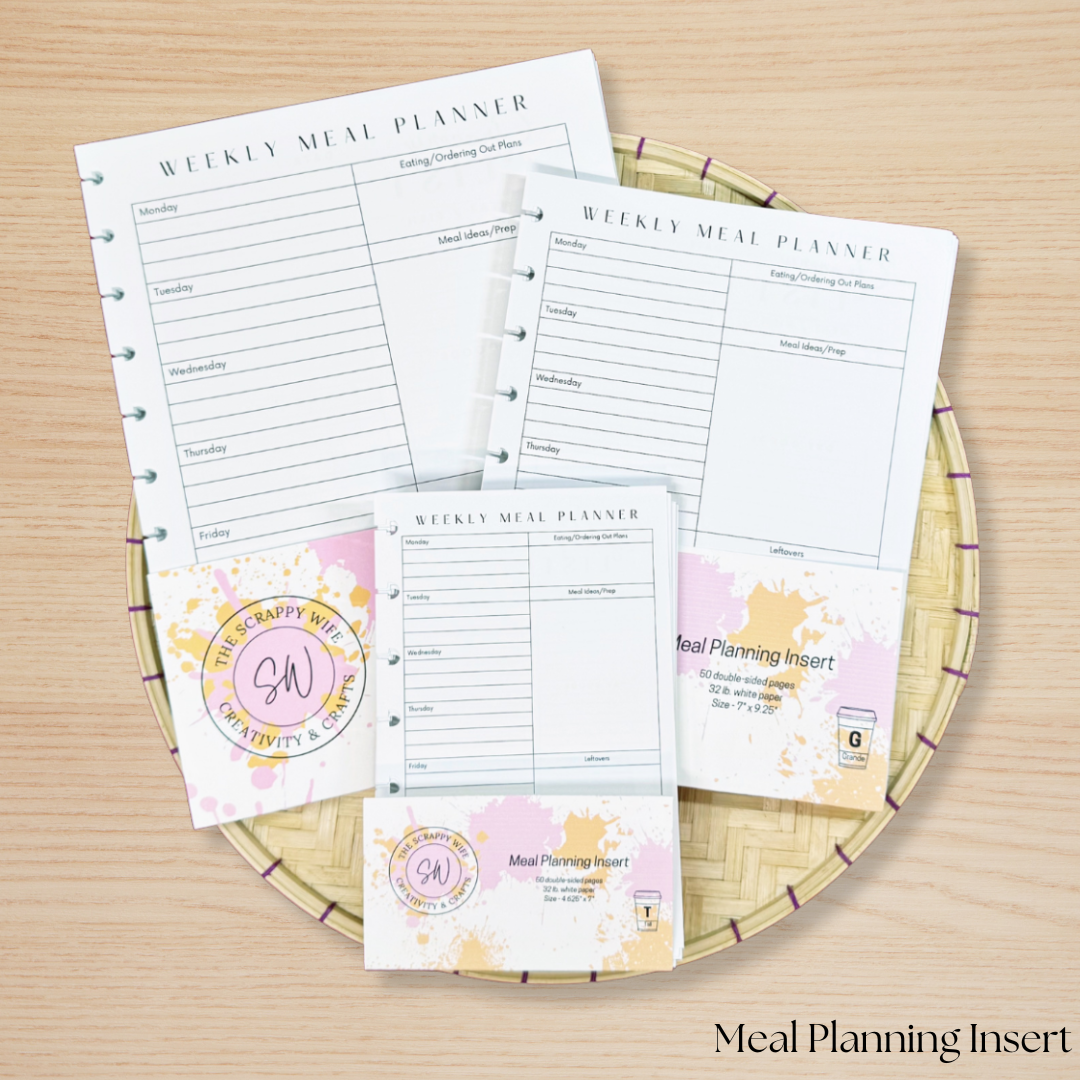 Meal Planning Insert