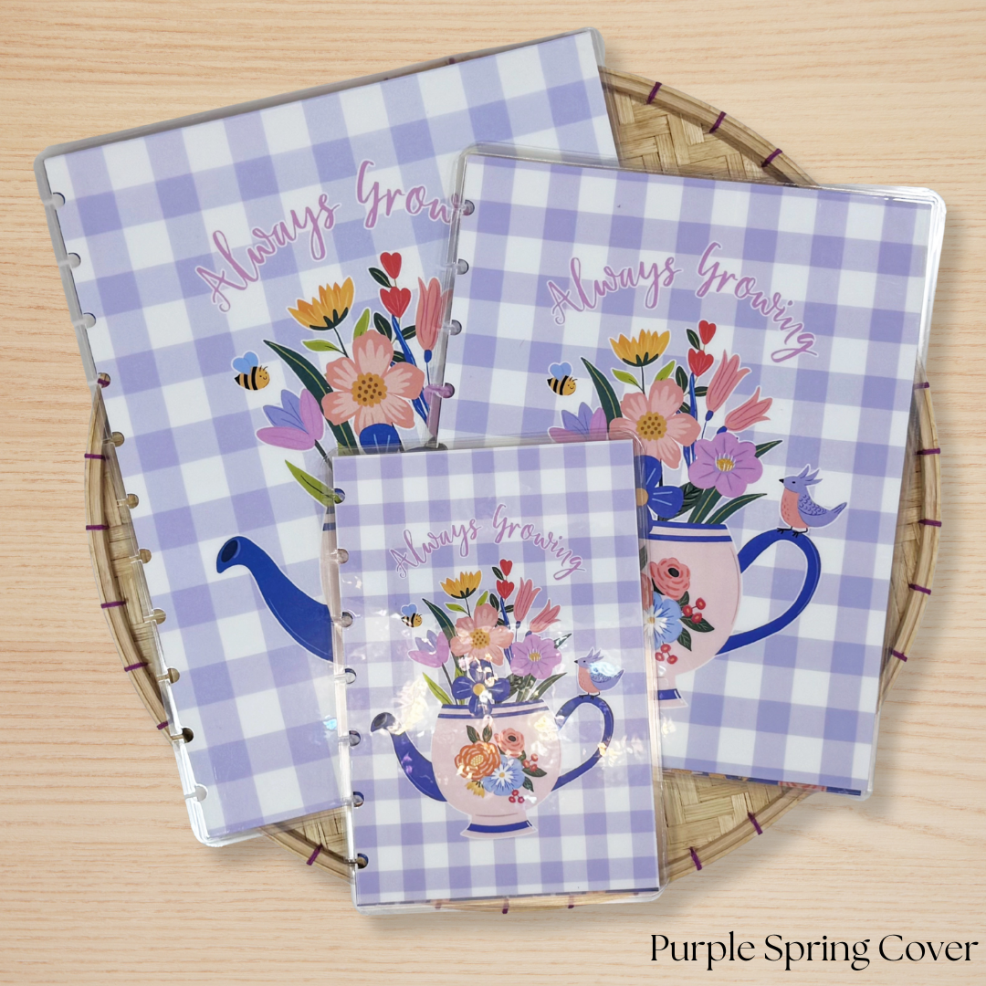 Purple Spring Planner Cover