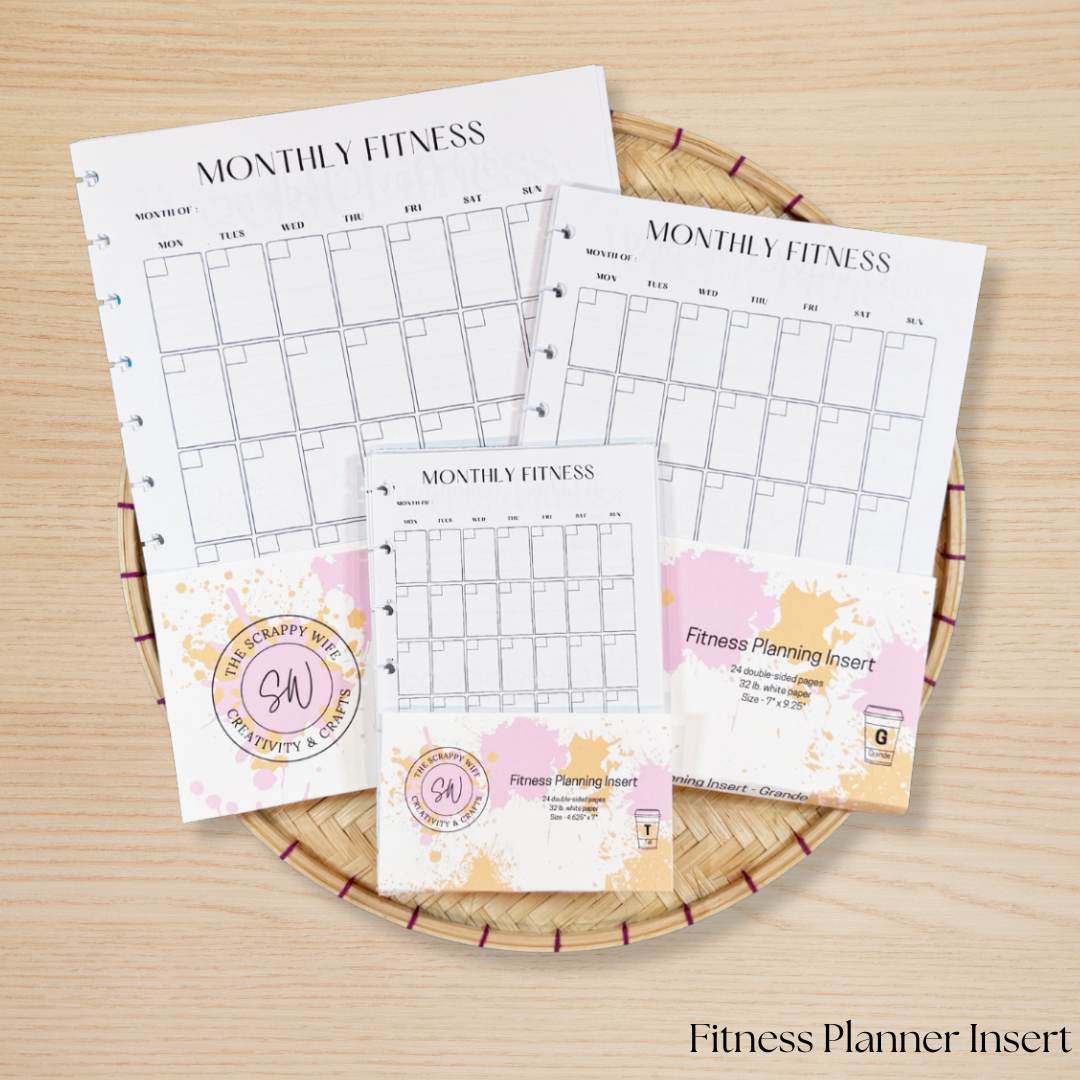 Fitness Planner Insert