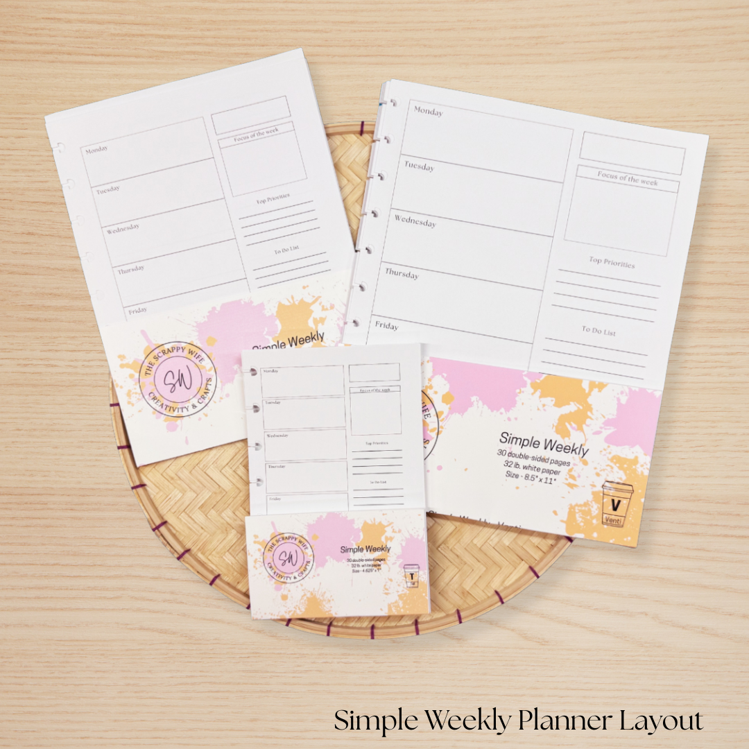 Simple Weekly Planner Layout