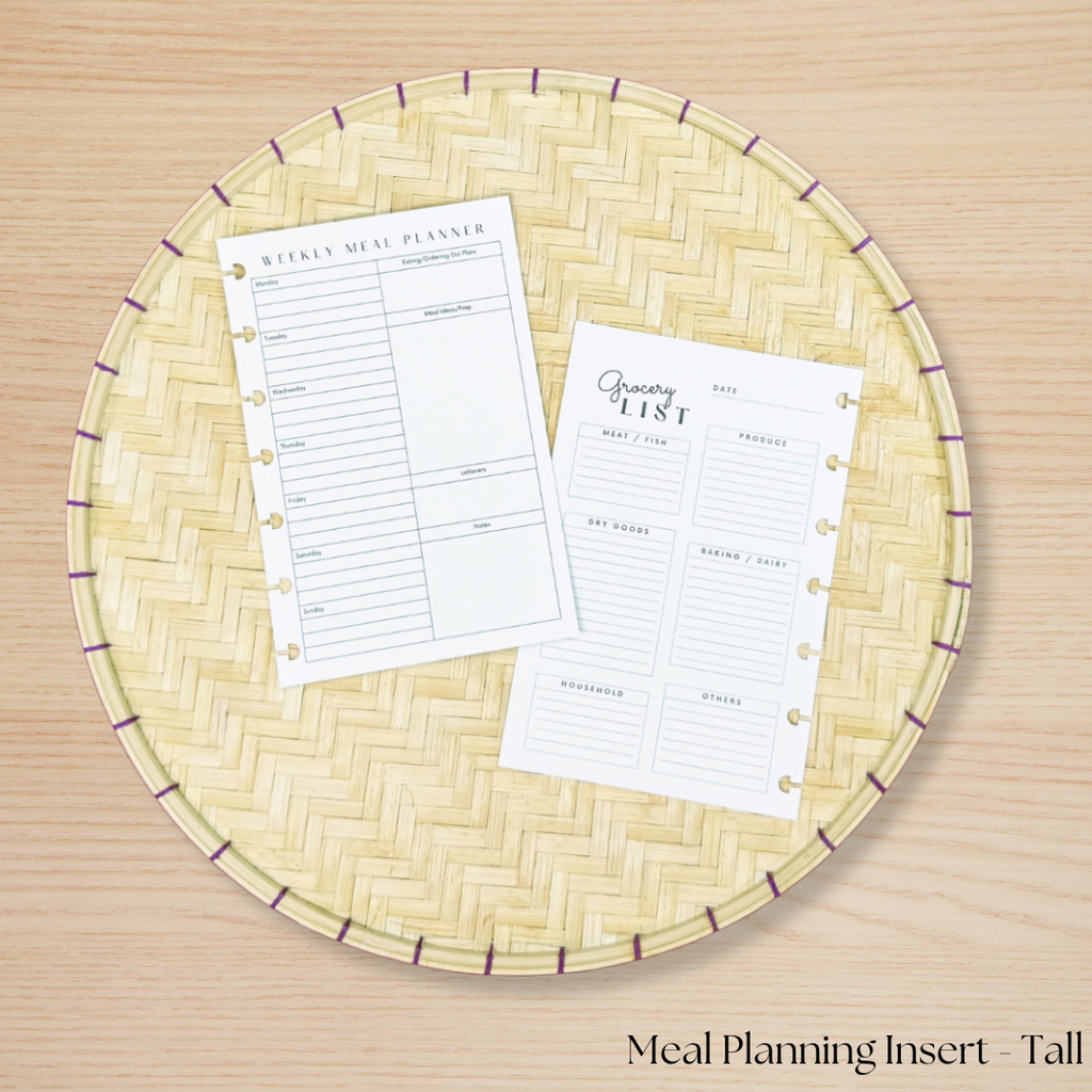Meal Planning Insert