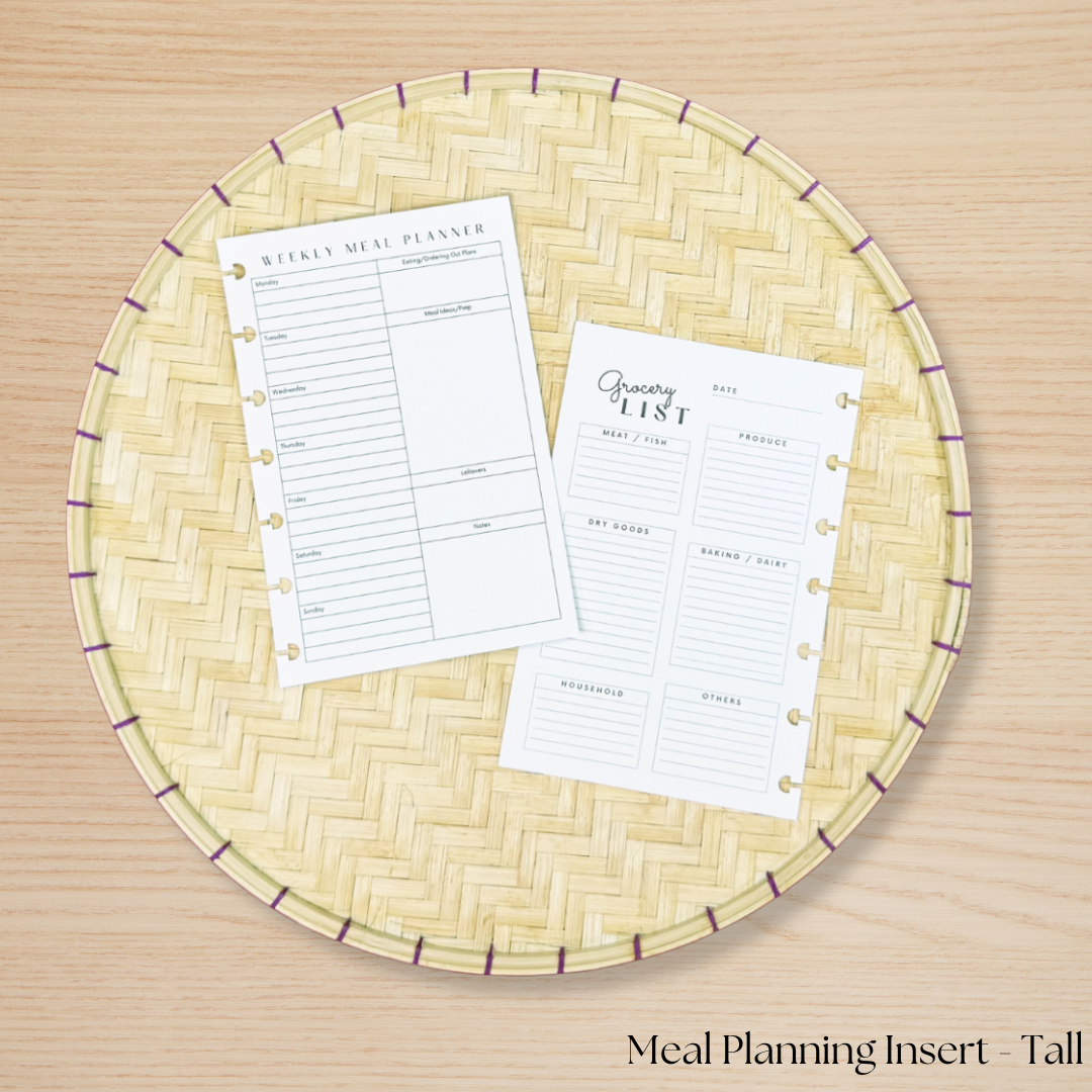 Meal Planning Insert