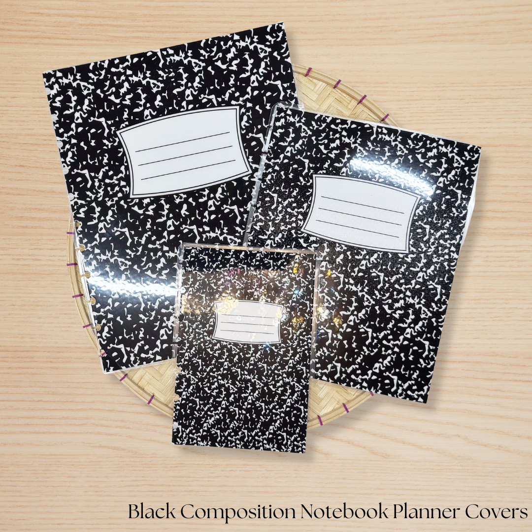 Composition Notebook Style Planner Covers