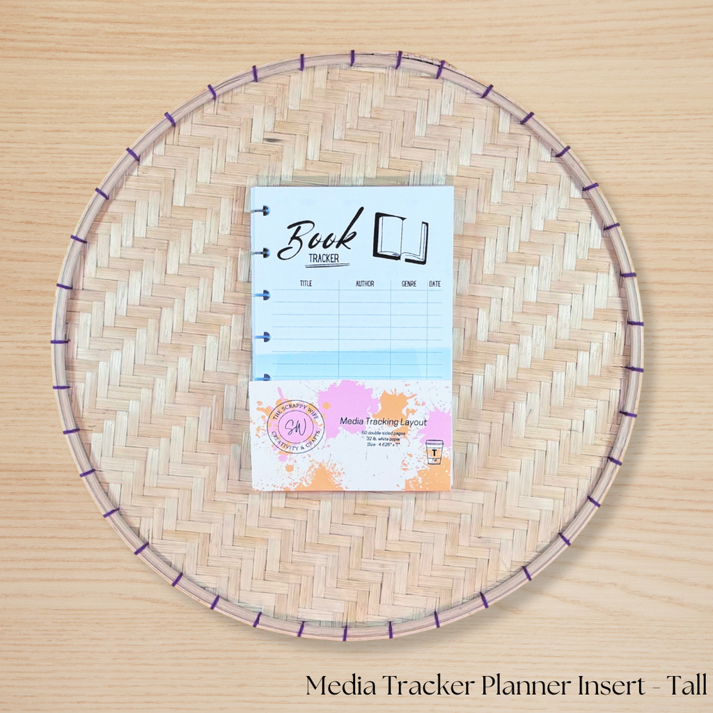 Media Tracker Planner Insert