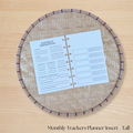 Monthly Trackers Planner Insert