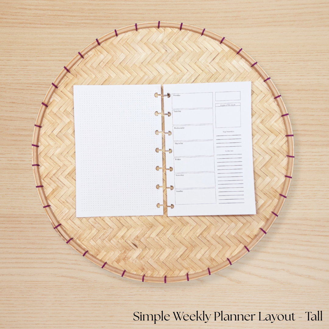 Simple Weekly Planner Layout