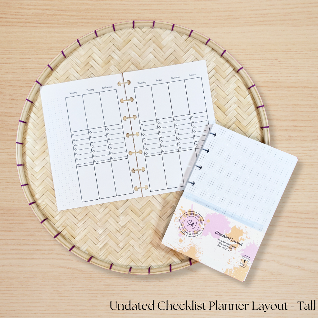 Undated Checklist Planner Layout