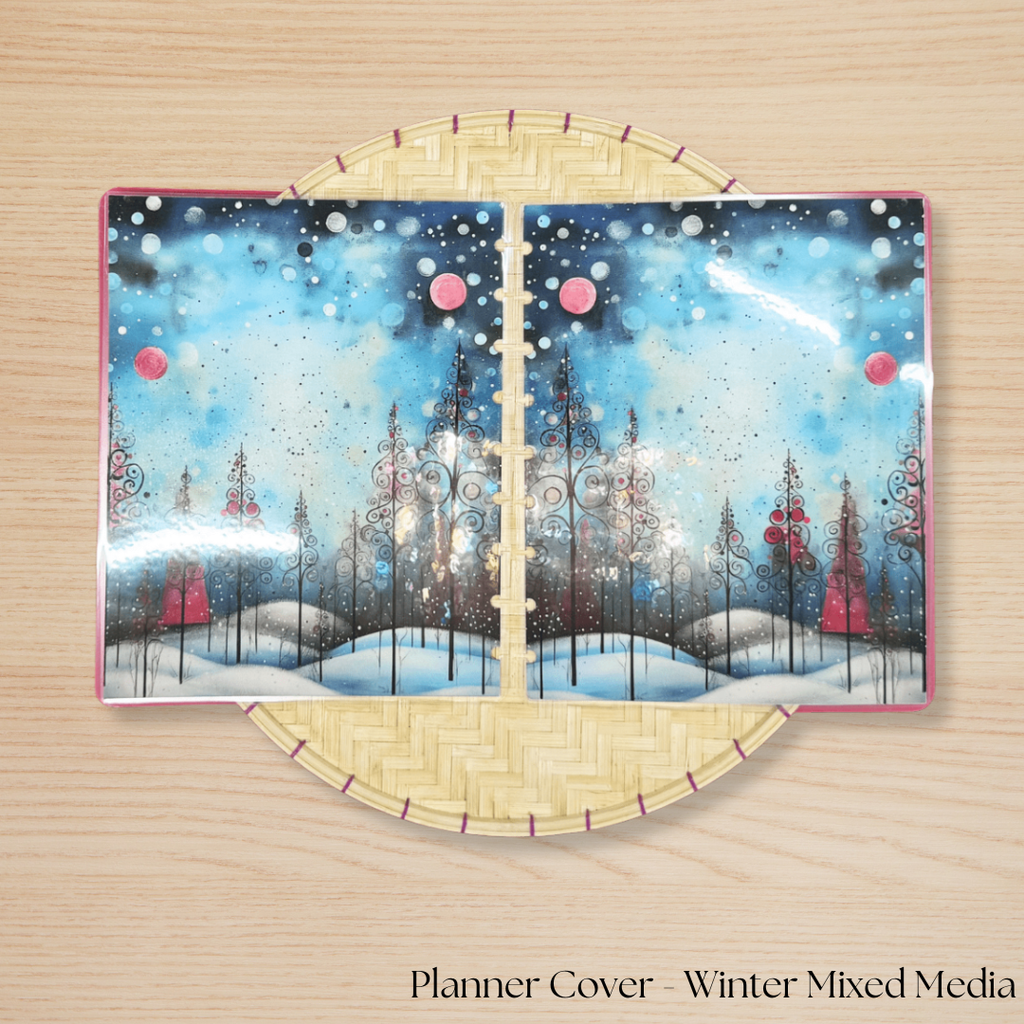 Winter Mixed Media Planner Cover