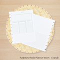 Scripture Study Planner Insert
