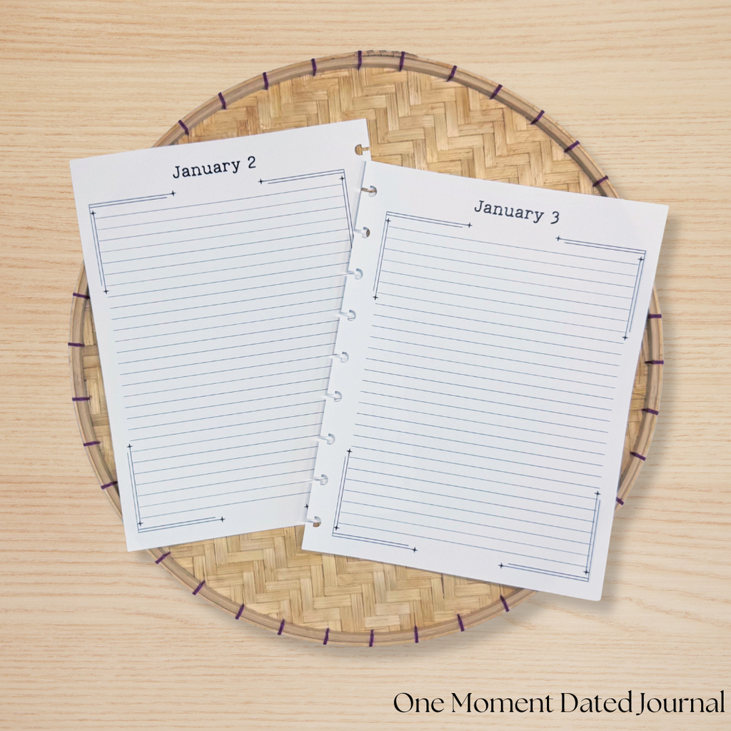 One Moment Dated Journal
