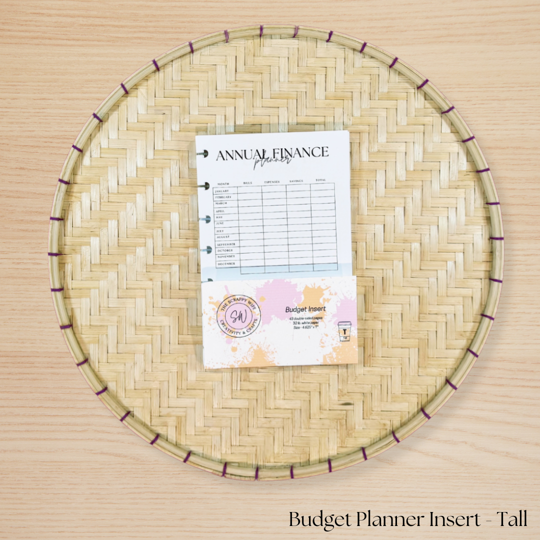 Budget Planner Insert