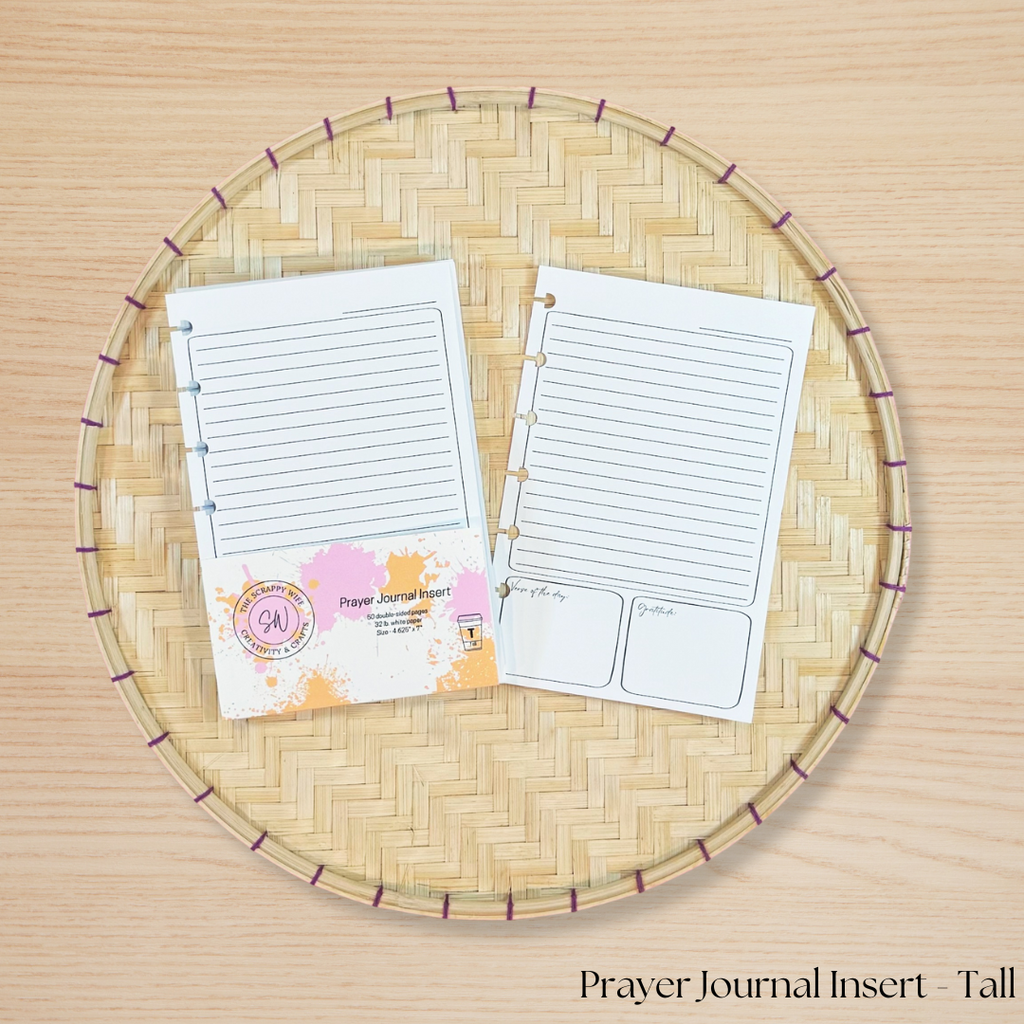 Prayer Journal Planner Insert
