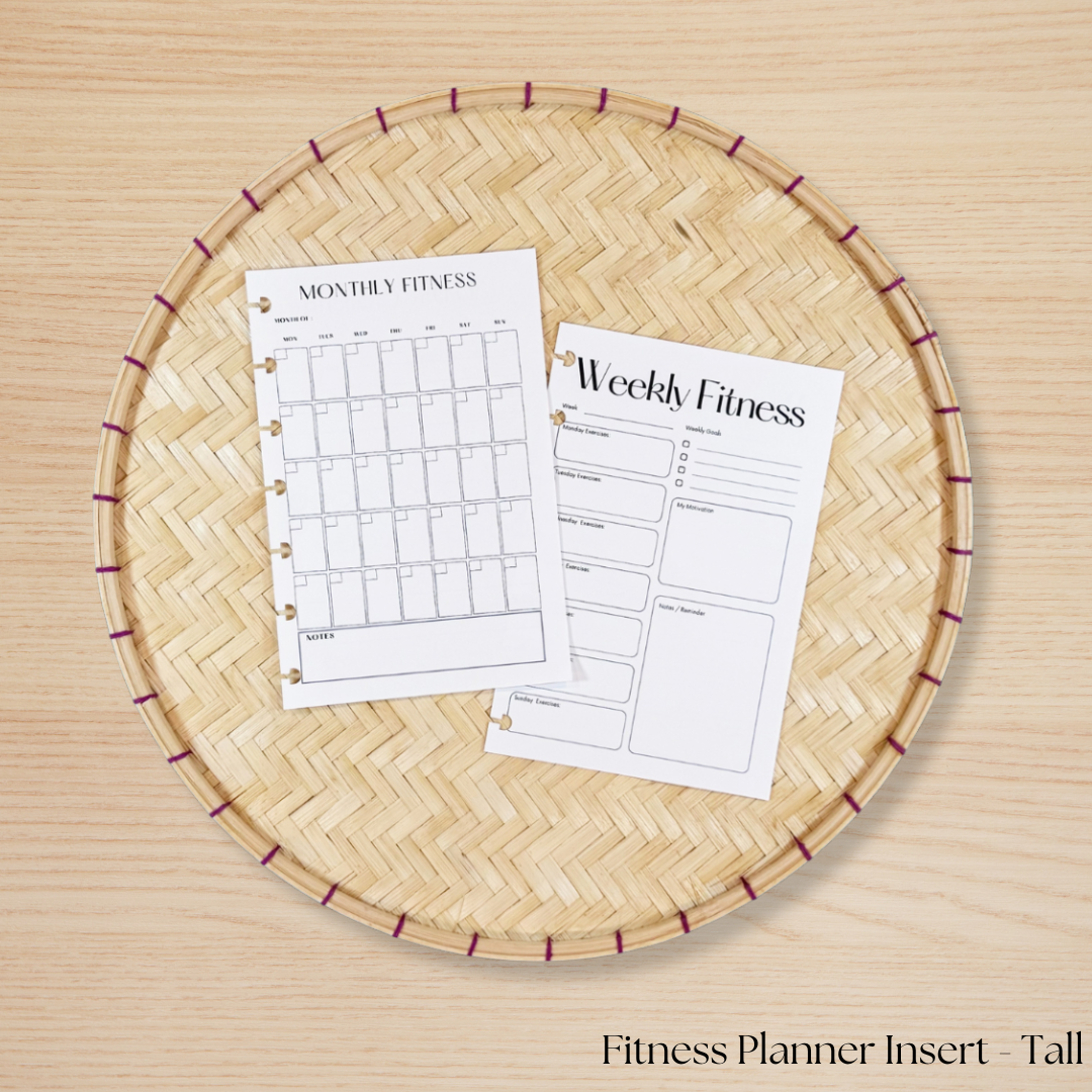 Fitness Planner Insert