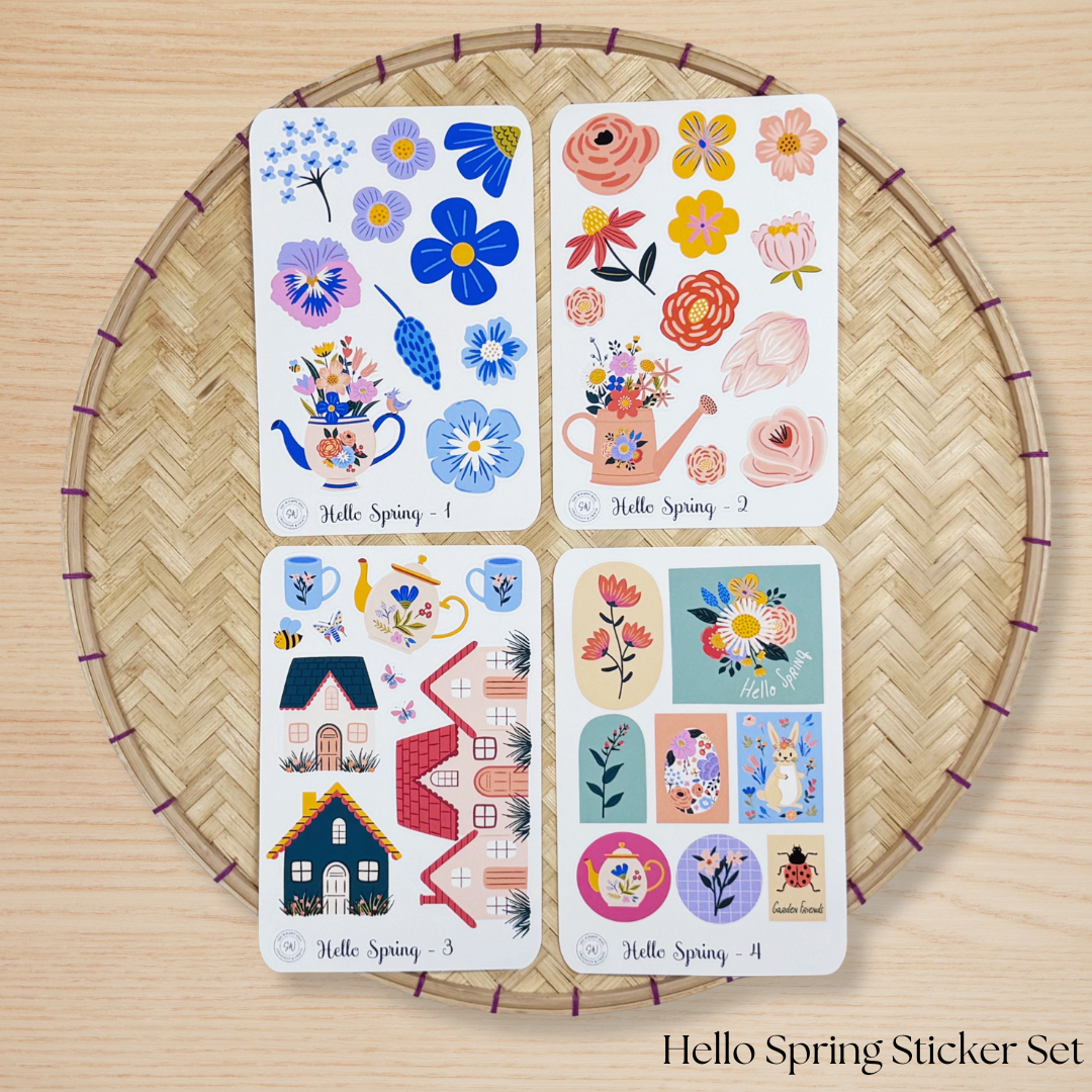 Hello Spring Sticker Set