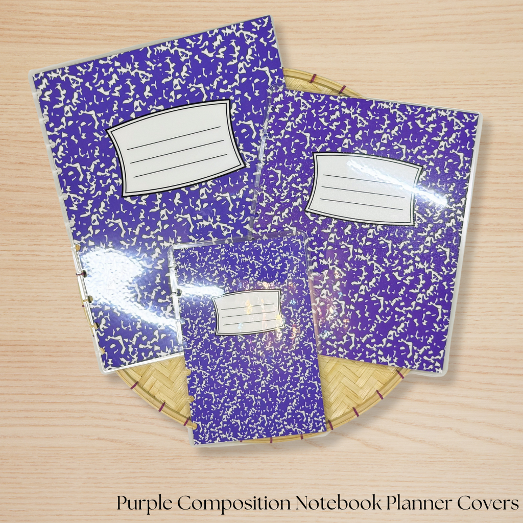 Composition Notebook Style Planner Covers