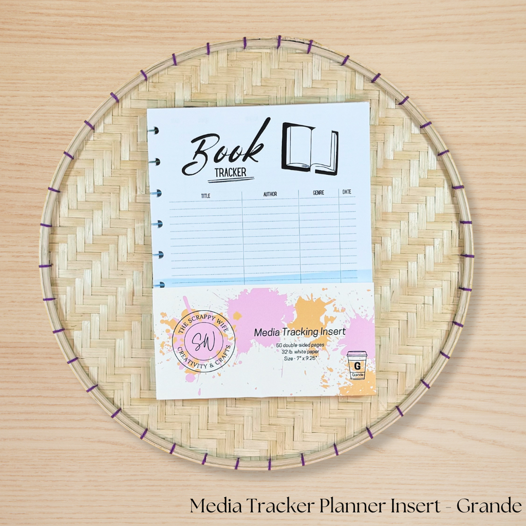 Media Tracker Planner Insert