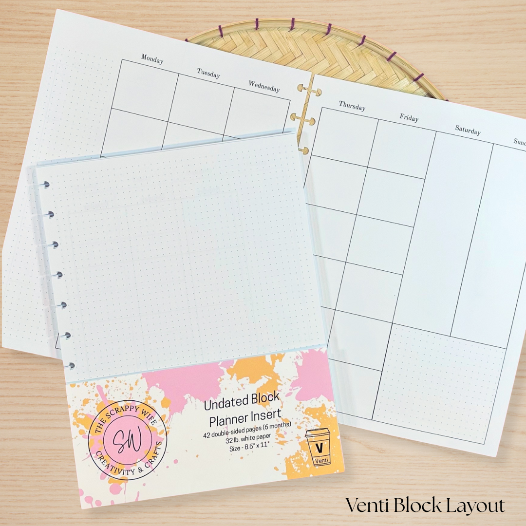 Undated Block Planner Layout