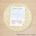Holiday Planner Insert