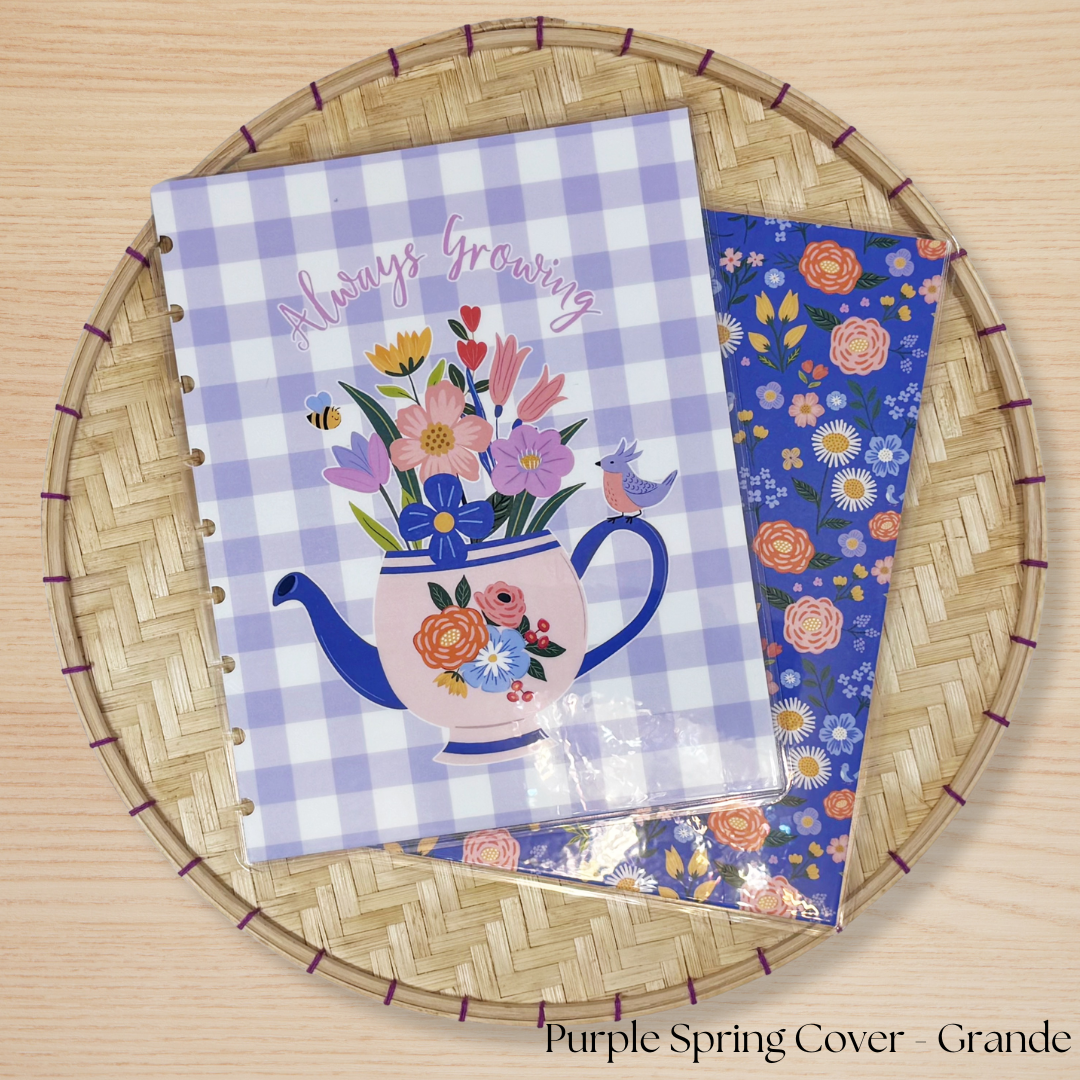 Purple Spring Planner Cover