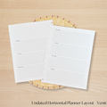Undated Horizontal Planner Layout