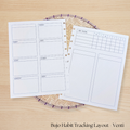BUJO Habit Tracking Planner Layout