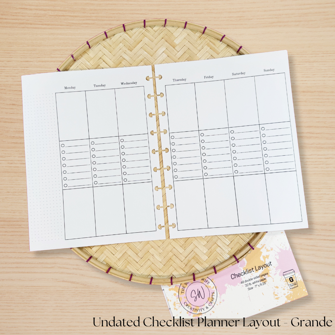 Undated Checklist Planner Layout