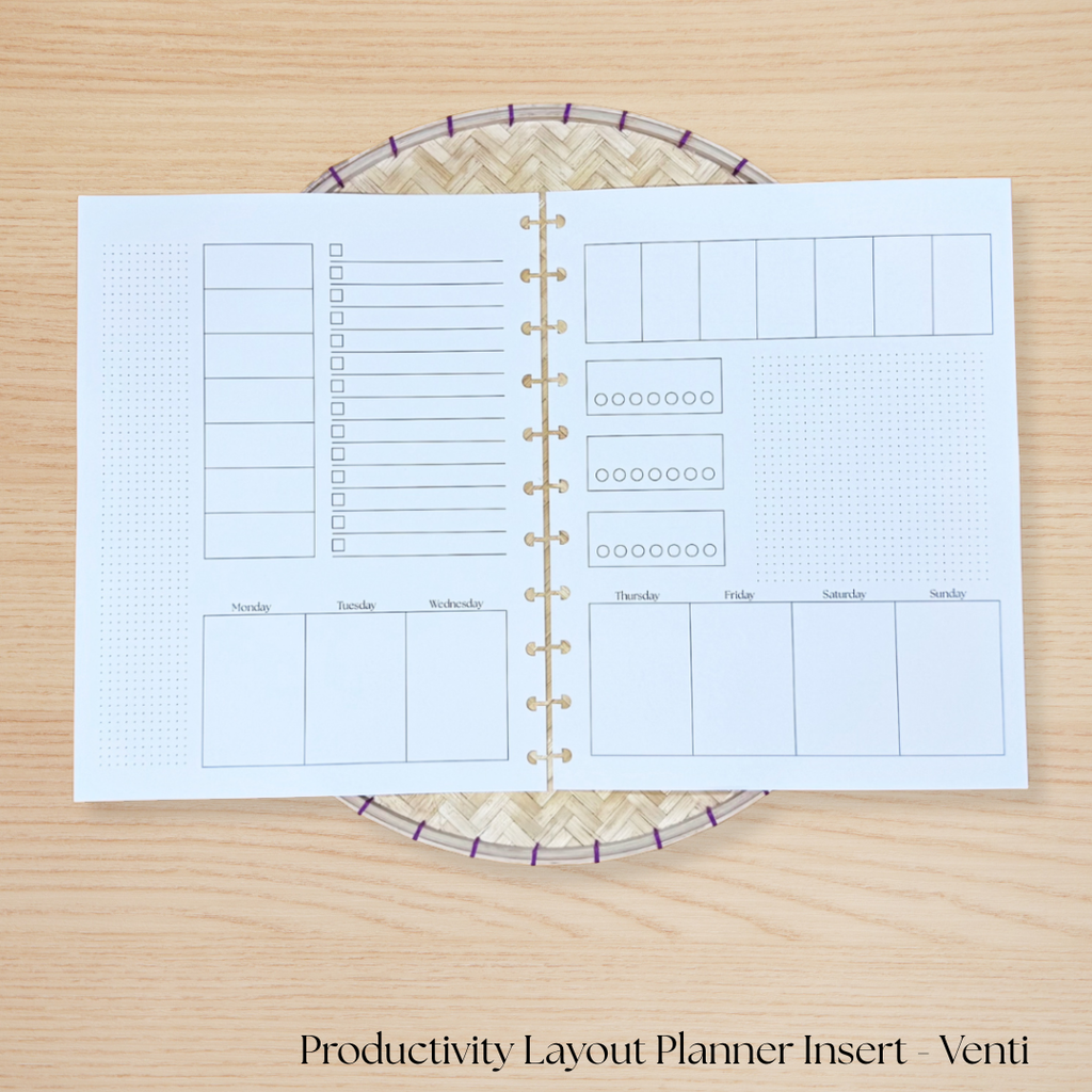Productivity Planner Layout