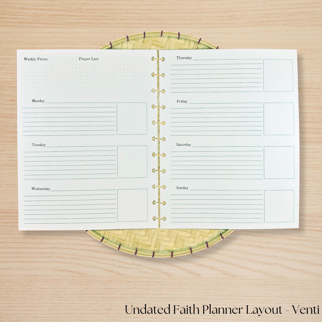 Undated Faith Planner Insert