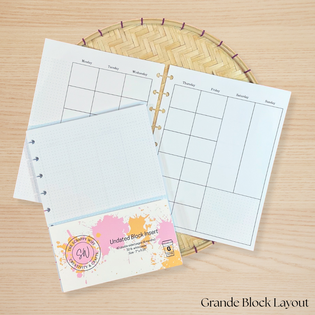 Undated Block Planner Layout