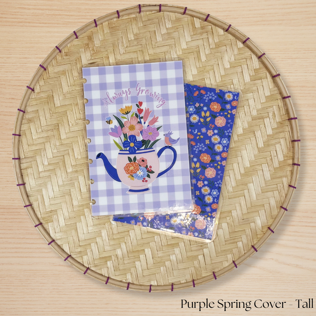 Purple Spring Planner Cover