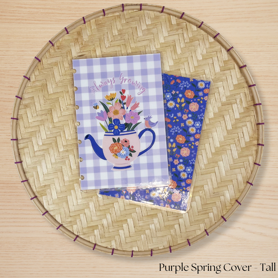 Purple Spring Planner Cover