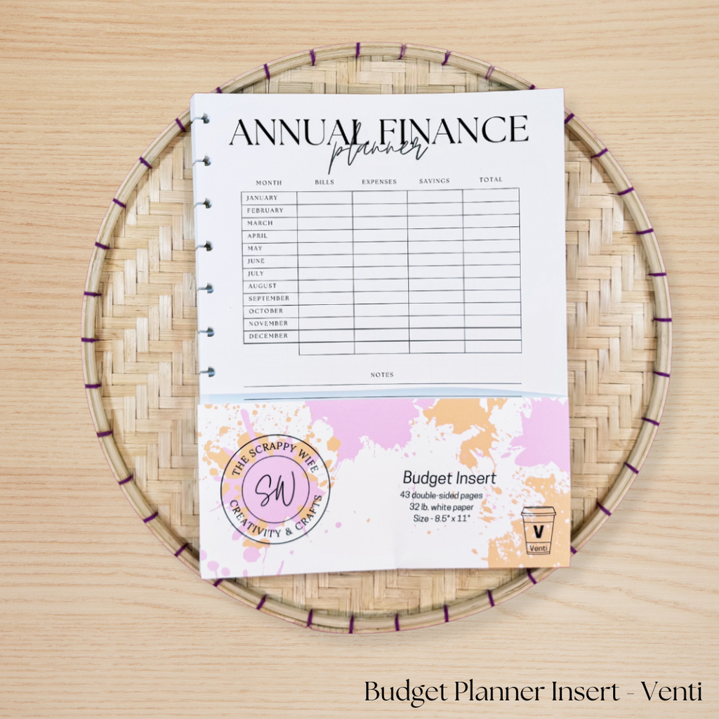 Budget Planner Insert