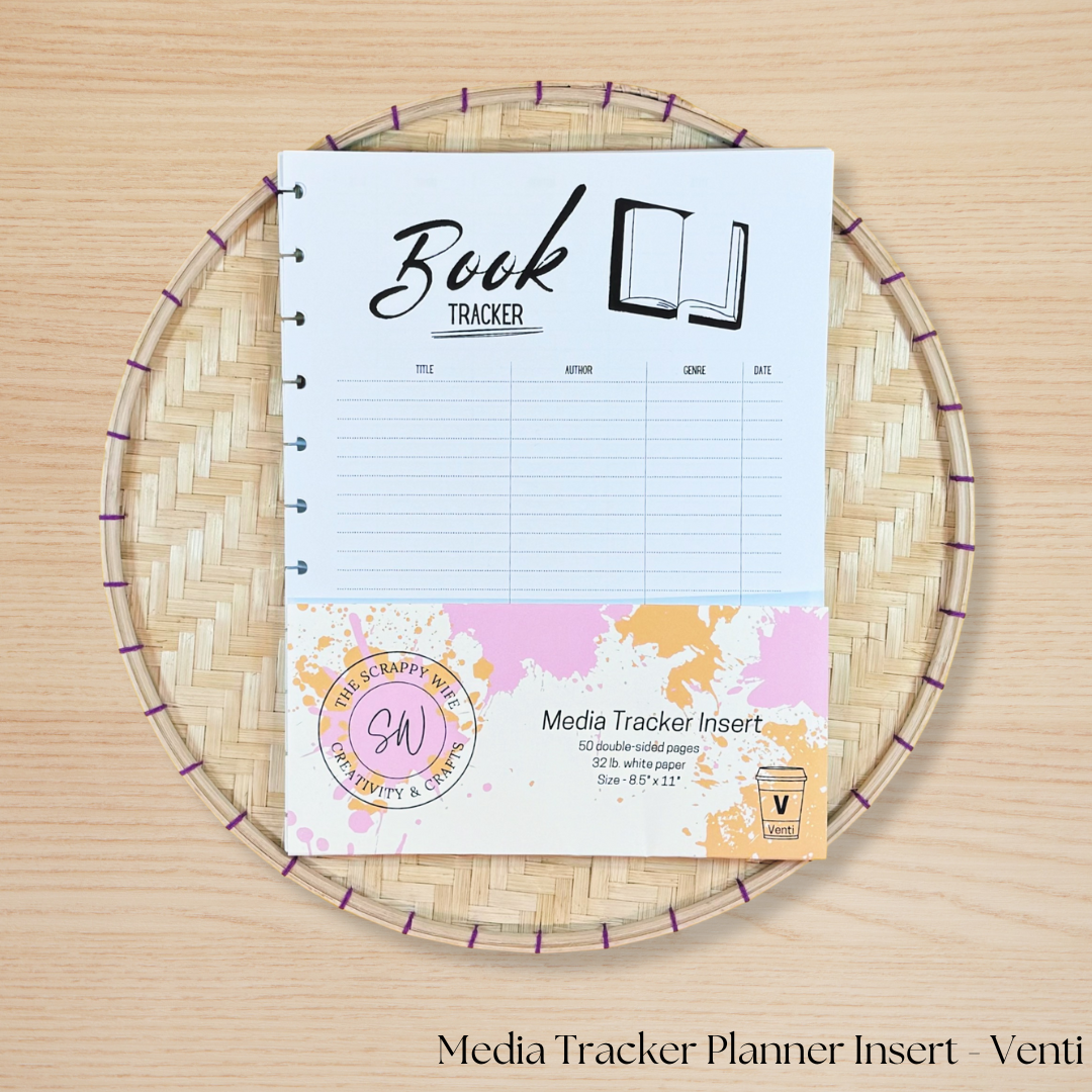 Media Tracker Planner Insert