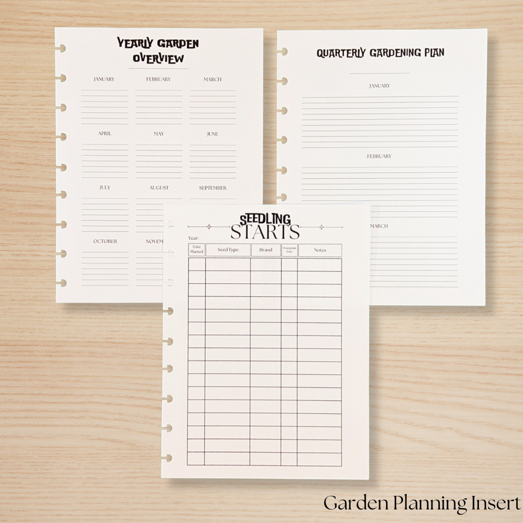 Garden Planning Insert