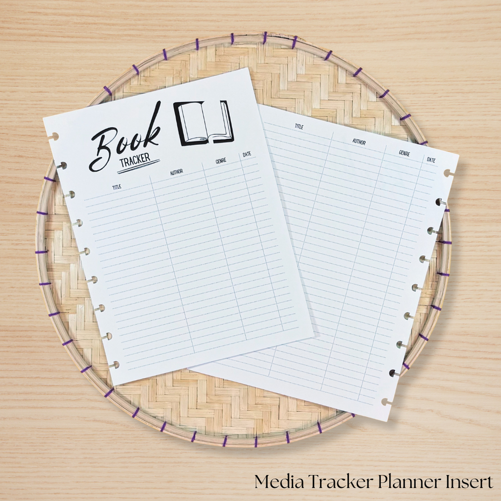 Media Tracker Planner Insert