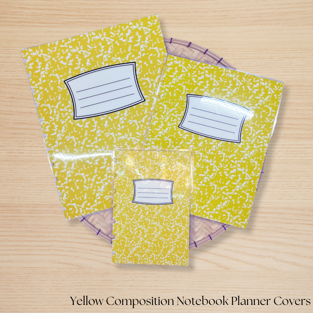 Composition Notebook Style Planner Covers