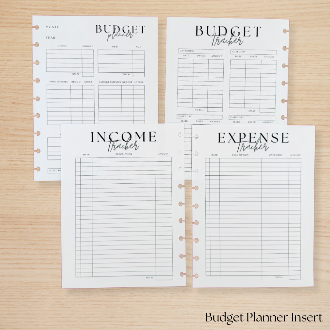 Budget Planner Insert