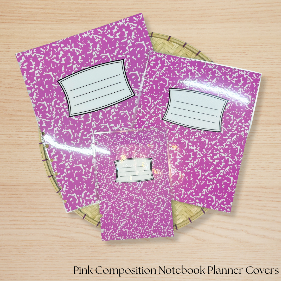 Composition Notebook Style Planner Covers