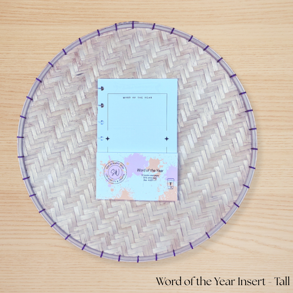 Word of the Year Planner Insert