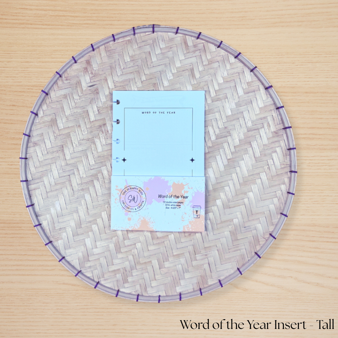 Word of the Year Planner Insert