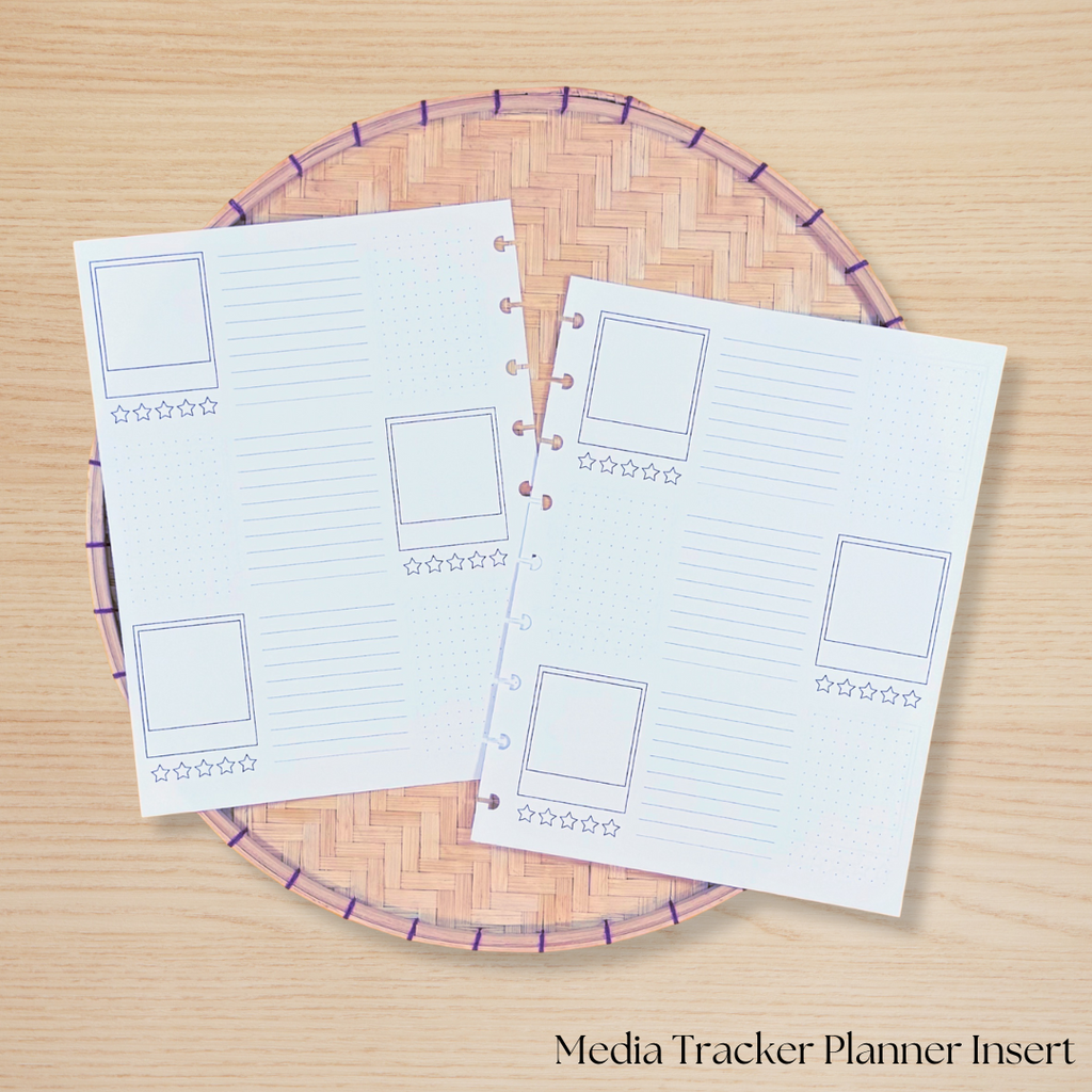 Media Tracker Planner Insert