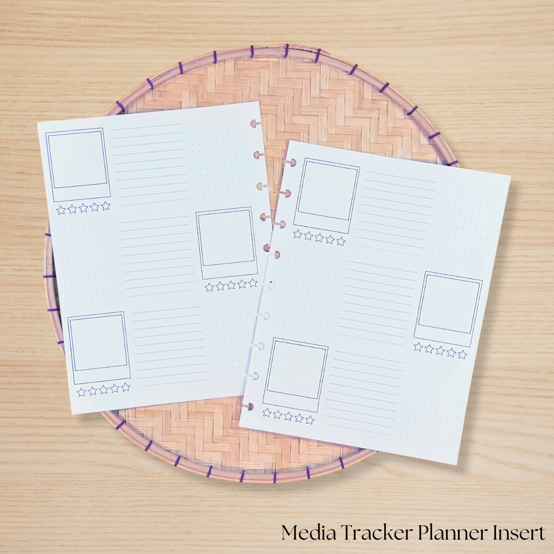 Media Tracker Planner Insert