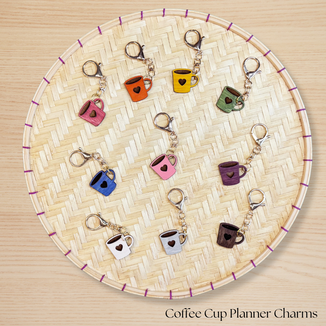 Coffee Cup Planner Charm