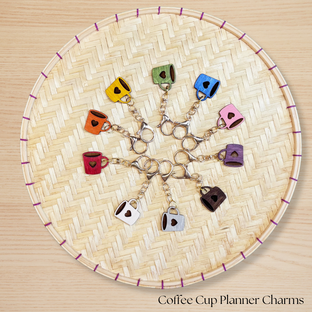 Coffee Cup Planner Charm