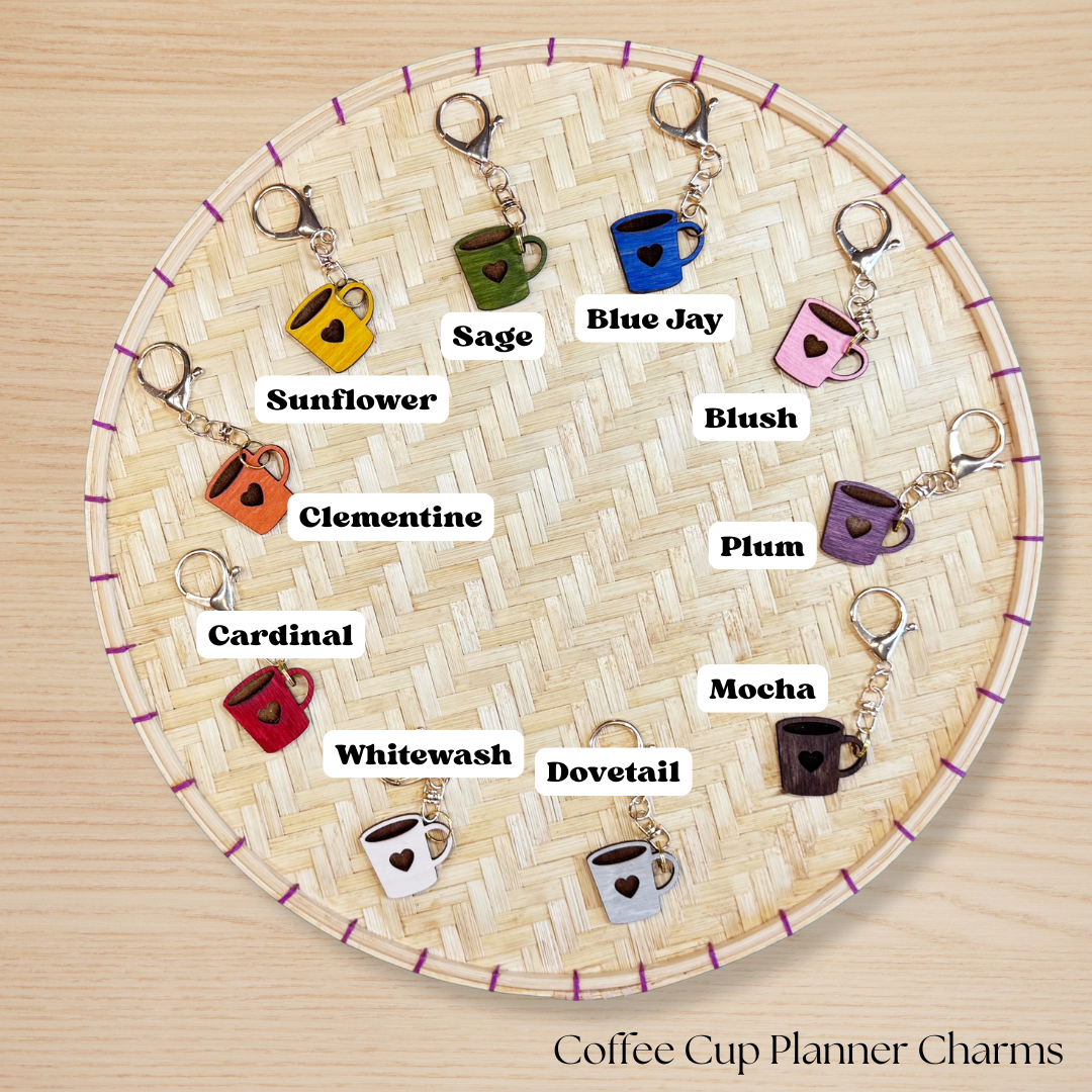 Coffee Cup Planner Charm