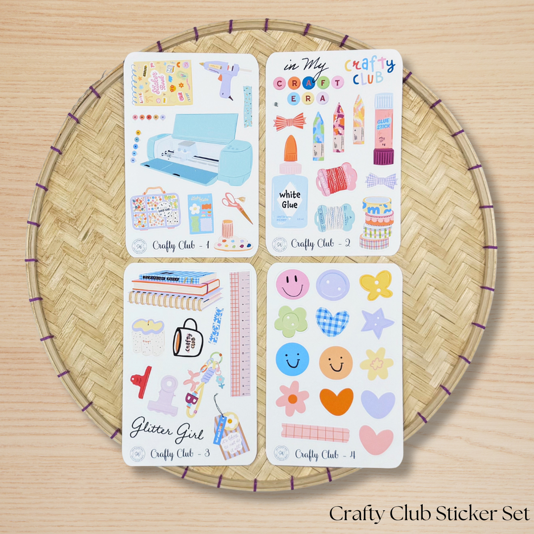 Crafty Club Sticker Set