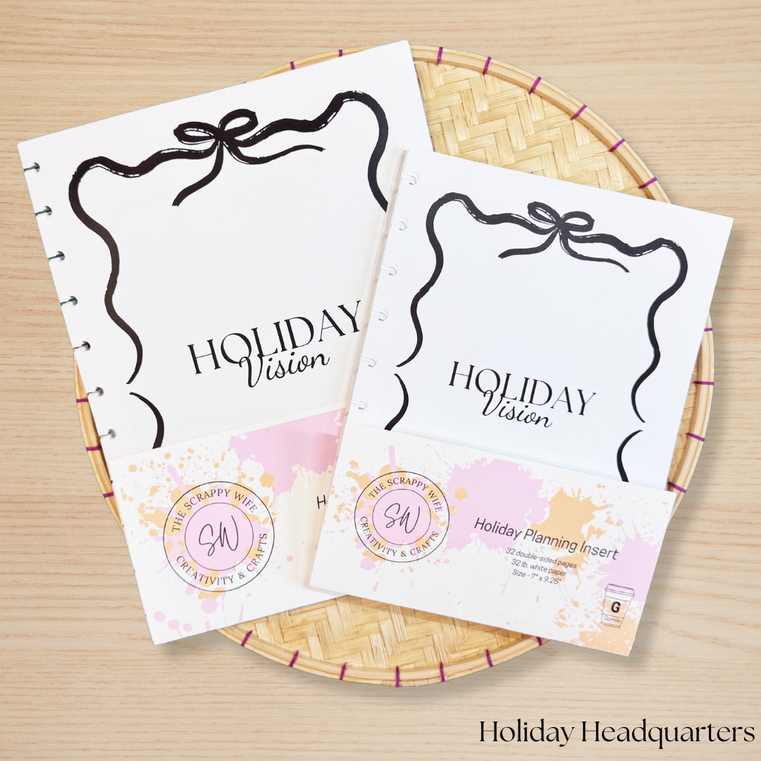 Holiday Headquarters Planner Insert