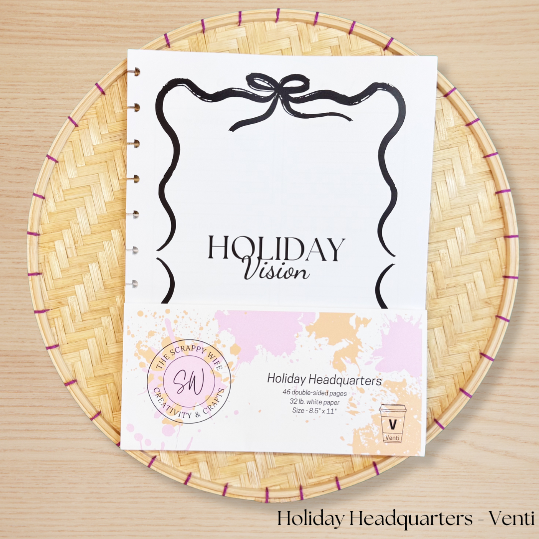 Holiday Headquarters Planner Insert